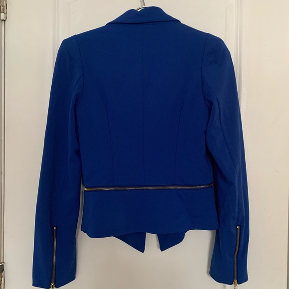 Royal Blue Convertible Style Blazer - Picture 4 of 5